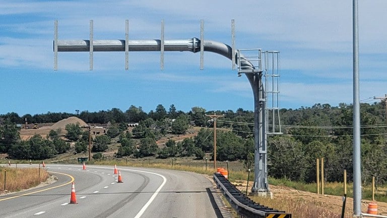 A new electronic variable message sign will be installed over US 550 northbound traffic just south of the Grandview Interchange