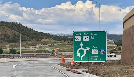 US 550 alignment grandview interchange road sign.jpg detail image