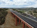 Freshly paved road over Gulch A Bridge during Open Road event.JPG thumbnail image