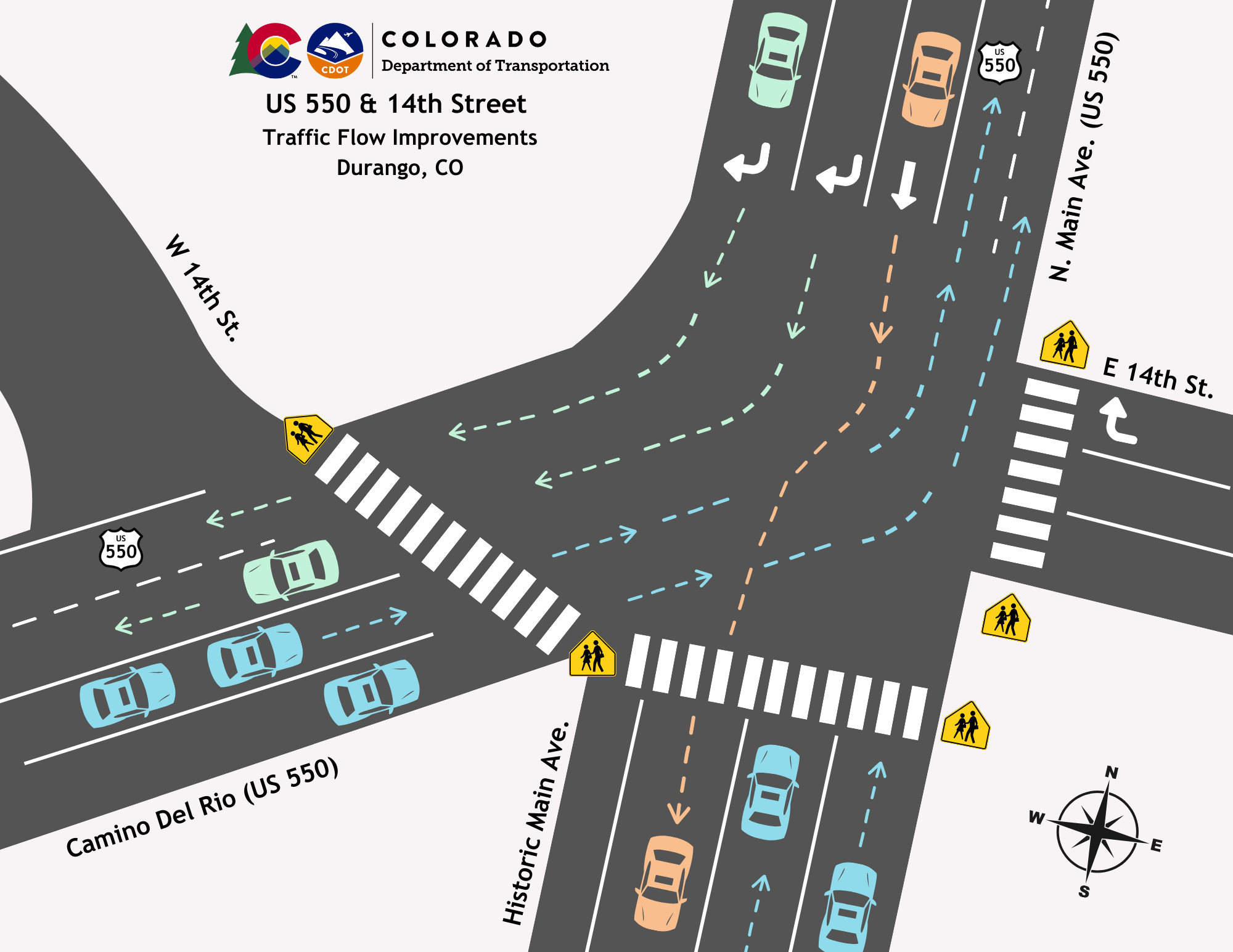 US 550 14th Street Traffic Flow Improvements in Durango.jpg detail image