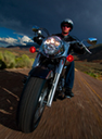 Motorcyclist riding thumbnail image