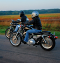 Two riders on the highway thumbnail image