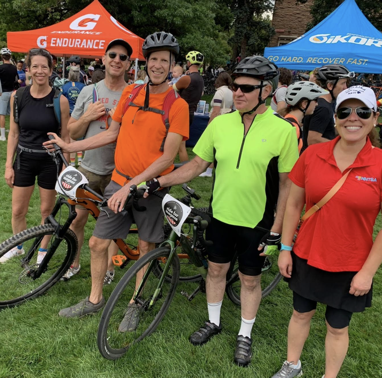 CDOT and NHTSA staff participate in the Ride for Magnus on Aug. 11.