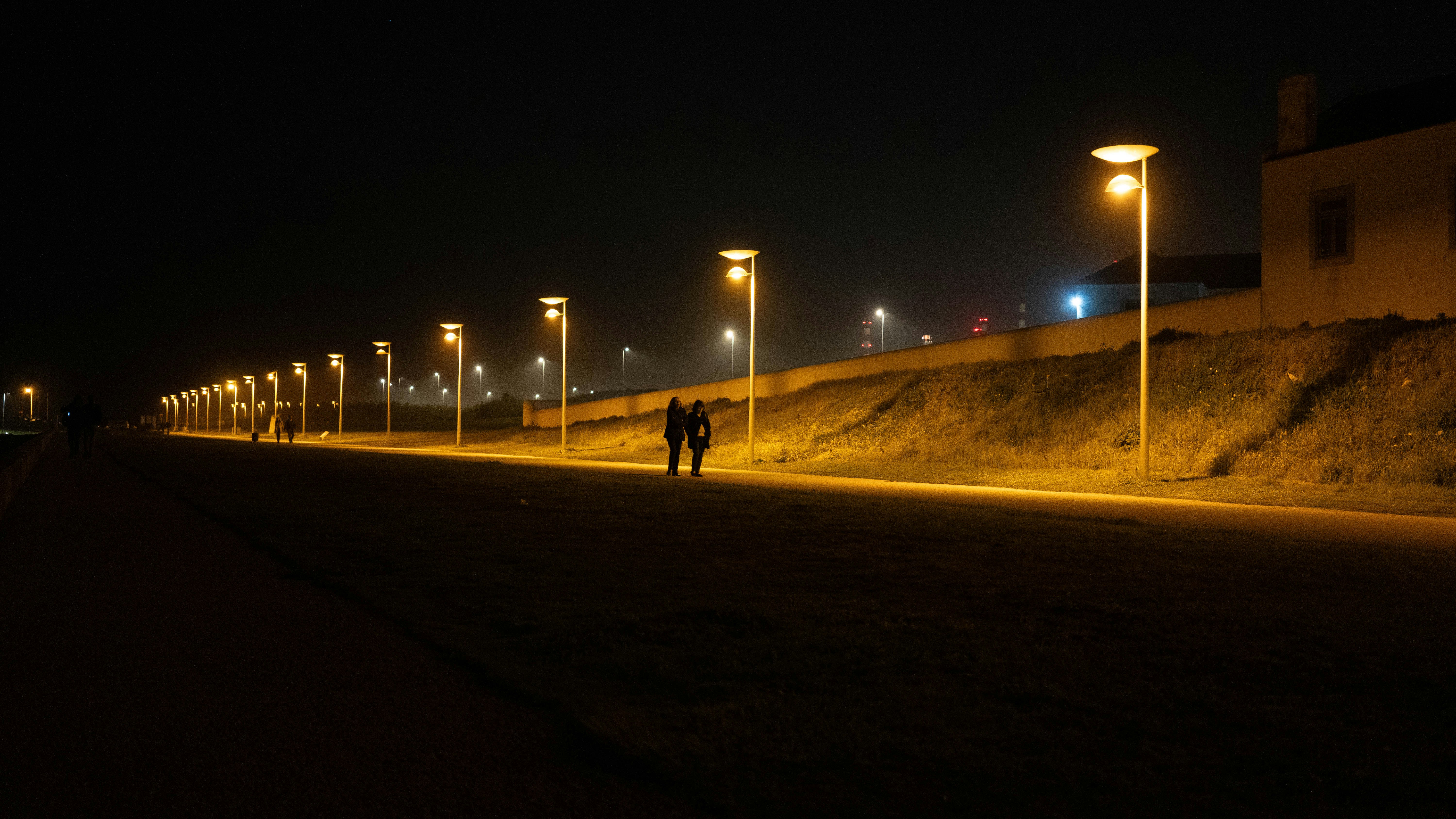 Pedestrians at Night detail image