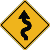 Curves Road Sign